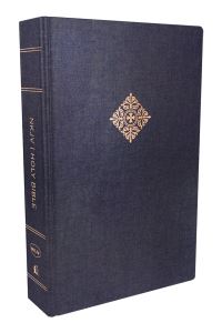 Book Cover for NKJV, Deluxe Reader's Bible, Cloth Over Board, Blue, Comfort Print by Thomas Nelson