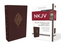 Book Cover for NKJV, Deluxe Reference Bible, Personal Size Giant Print, Leathersoft, Burgundy, Thumb Indexed, Red Letter, Comfort Print by Thomas Nelson