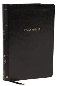 Book Cover for NKJV, Reference Bible, Compact Large Print, Leathersoft, Black, Red Letter, Comfort Print by Thomas Nelson