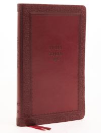 Book Cover for KJV, Thinline Bible, Leathersoft, Red, Thumb Indexed, Red Letter, Comfort Print by Thomas Nelson