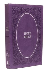Book Cover for KJV, Holy Bible, Soft Touch Edition, Leathersoft, Purple, Comfort Print by Thomas Nelson