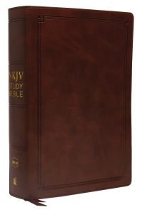 Book Cover for NKJV Study Bible, Leathersoft, Brown, Comfort Print by Thomas Nelson