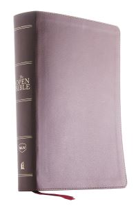 Book Cover for The NKJV, Open Bible, Brown Leathersoft, Red Letter, Comfort Print (Thumb Indexed) by Thomas Nelson