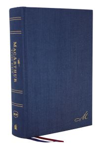 Book Cover for NKJV, MacArthur Study Bible, 2nd Edition, Cloth Over Board, Blue, Comfort Print by Thomas Nelson