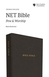 Book Cover for NET Bible, Pew and Worship, Hardcover, Black, Comfort Print by Thomas Nelson