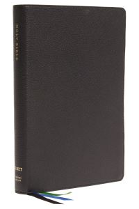 Book Cover for NET Bible, Thinline Large Print, Leathersoft, Black, Comfort Print by Thomas Nelson