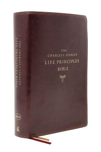 Book Cover for The NKJV, Charles F. Stanley Life Principles Bible, 2nd Edition, Leathersoft, Burgundy, Thumb Indexed, Comfort Print by Thomas Nelson