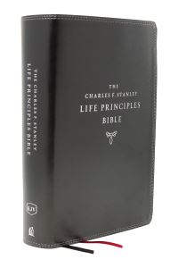 Book Cover for KJV, Charles F. Stanley Life Principles Bible, 2nd Edition, Leathersoft, Black, Comfort Print by Thomas Nelson