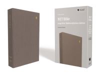 Book Cover for NET Bible, Thinline Reference, Large Print, Cloth Over Board, Gray, Comfort Print by Thomas Nelson
