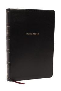 Book Cover for NKJV Holy Bible, Super Giant Print Reference Bible, Black Leathersoft, 43,000 Cross References, Red Letter, Comfort Print by Thomas Nelson