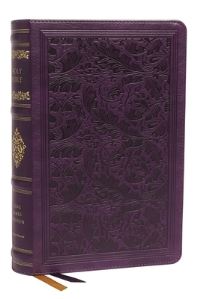 Book Cover for KJV, Personal Size Reference Bible, Sovereign Collection, Leathersoft, Purple, Red Letter, Comfort Print by Thomas Nelson