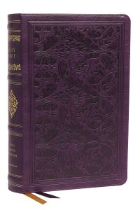 Book Cover for KJV, Personal Size Reference Bible, Sovereign Collection, Leathersoft, Purple, Red Letter, Thumb Indexed, Comfort Print by Thomas Nelson