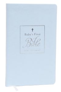 Book Cover for KJV, Baby's First New Testament, Leathersoft, Blue, Red Letter, Comfort Print by Thomas Nelson