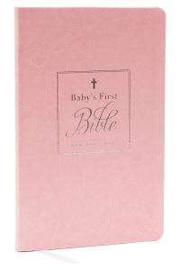 Book Cover for KJV, Baby's First New Testament, Leathersoft, Pink, Red Letter, Comfort Print by Thomas Nelson
