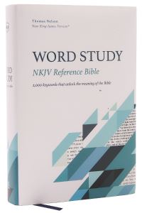 Book Cover for NKJV, Word Study Reference Bible, Hardcover, Red Letter, Comfort Print by Thomas Nelson
