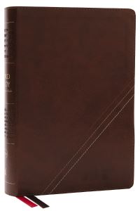 Book Cover for NKJV, Word Study Reference Bible, Leathersoft, Brown, Red Letter, Comfort Print by Thomas Nelson