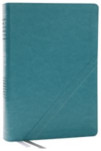 Book Cover for NKJV, Word Study Reference Bible, Leathersoft, Turquoise, Red Letter, Comfort Print by Thomas Nelson