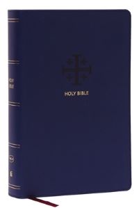 Book Cover for NKJV, End-of-Verse Reference Bible, Personal Size Large Print, Leathersoft, Blue, Red Letter, Comfort Print by Thomas Nelson
