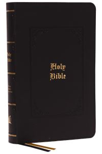 Book Cover for KJV, Personal Size Large Print Reference Bible, Vintage Series, Black Leathersoft, Red Letter, Comfort Print by Thomas Nelson