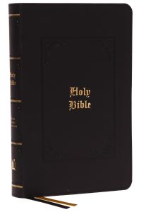 Book Cover for KJV, Personal Size Large Print Reference Bible, Vintage Series, Black Leathersoft, Red Letter, Thumb Indexed, Comfort Print by Thomas Nelson