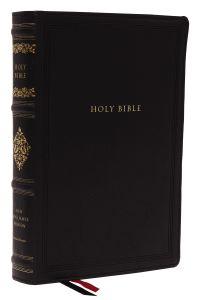 Book Cover for NKJV, Wide-Margin Reference Bible, Sovereign Collection, Leathersoft, Black, Red Letter, Comfort Print by Thomas Nelson