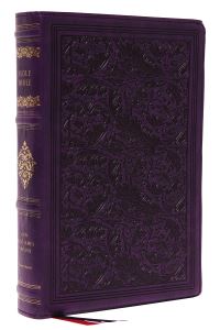 Book Cover for NKJV, Wide-Margin Reference Bible, Sovereign Collection, Leathersoft, Purple, Red Letter, Comfort Print by Thomas Nelson
