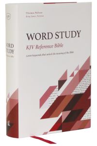 Book Cover for KJV, Word Study Reference Bible, Hardcover, Red Letter, Comfort Print by Thomas Nelson
