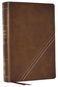 Book Cover for KJV, Word Study Reference Bible, Leathersoft, Brown, Red Letter, Thumb Indexed, Comfort Print by Thomas Nelson