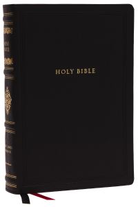 Book Cover for KJV, Wide-Margin Reference Bible, Sovereign Collection, Leathersoft, Black, Red Letter, Comfort Print by Thomas Nelson