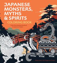 Book Cover for Japanese Monsters, Myths & Spirits Coloring Book by Editors of Chartwell Books