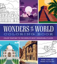 Book Cover for Wonders of the World Coloring Book by Editors of Chartwell Books