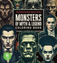 Book Cover for Monsters of Myth and Legend Coloring Book by Editors of Chartwell Books