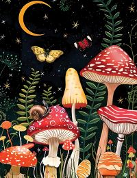 Book Cover for Twilight Mushroom Journal by Editors of Chartwell Books