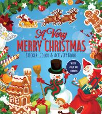 Book Cover for A Very Merry Christmas Sticker, Color & Activity Book by Editors of Chartwell Books
