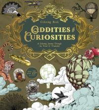 Book Cover for Oddities & Curiosities Coloring Book by Editors of Chartwell Books