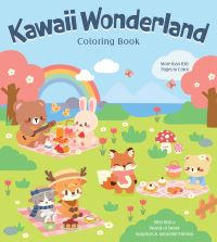 Book Cover for Kawaii Wonderland Coloring Book by Editors of Chartwell Books