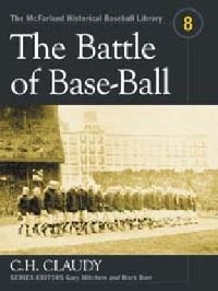 Book Cover for The Battle of Base-Ball by C H Claudy, Christy Mathewson