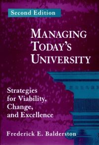 Book Cover for Managing Today's University by Frederick E. Balderston