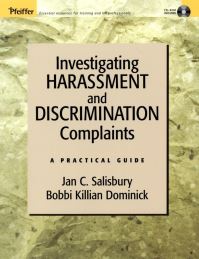Book Cover for Investigating Harassment and Discrimination Complaints by Jan Salisbury, Bobbi Killian Dominick