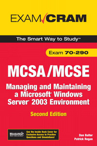 Book Cover for MCSA/MCSE 70-290 by Dan Balter, Patrick Regan