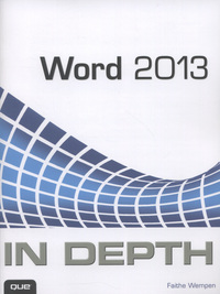Book Cover for Word 2013 in Depth by Faithe Wempen