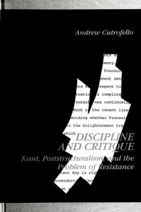 Book Cover for Discipline and Critique by Andrew Cutrofello