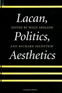 Book Cover for Lacan, Politics, Aesthetics by Willy Apollon, Richard Feldstein