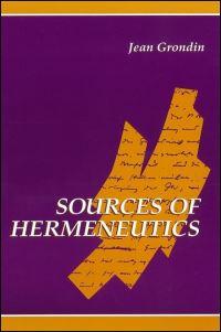 Book Cover for Sources of Hermeneutics by Jean Grondin