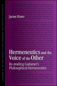 Book Cover for Hermeneutics and the Voice of the Other by James Risser