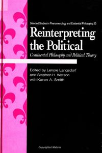 Book Cover for Reinterpreting the Political by Lenore Langsdorf, Stephen H Watson, Karen A Smith