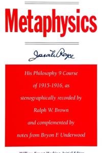 Book Cover for Metaphysics by Josiah Royce