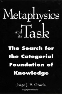 Book Cover for Metaphysics and Its Task by Jorge J E Gracia