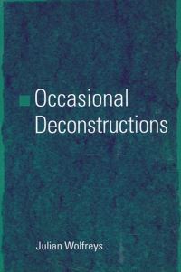 Book Cover for Occasional Deconstructions by Julian Wolfreys