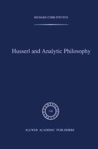 Book Cover for Husserl and Analytic Philosophy by R CobbStevens